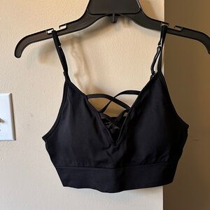 No Boundaries Black Strappy Bralette